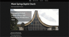 Desktop Screenshot of miamispringsbaptist.org