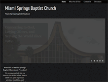 Tablet Screenshot of miamispringsbaptist.org
